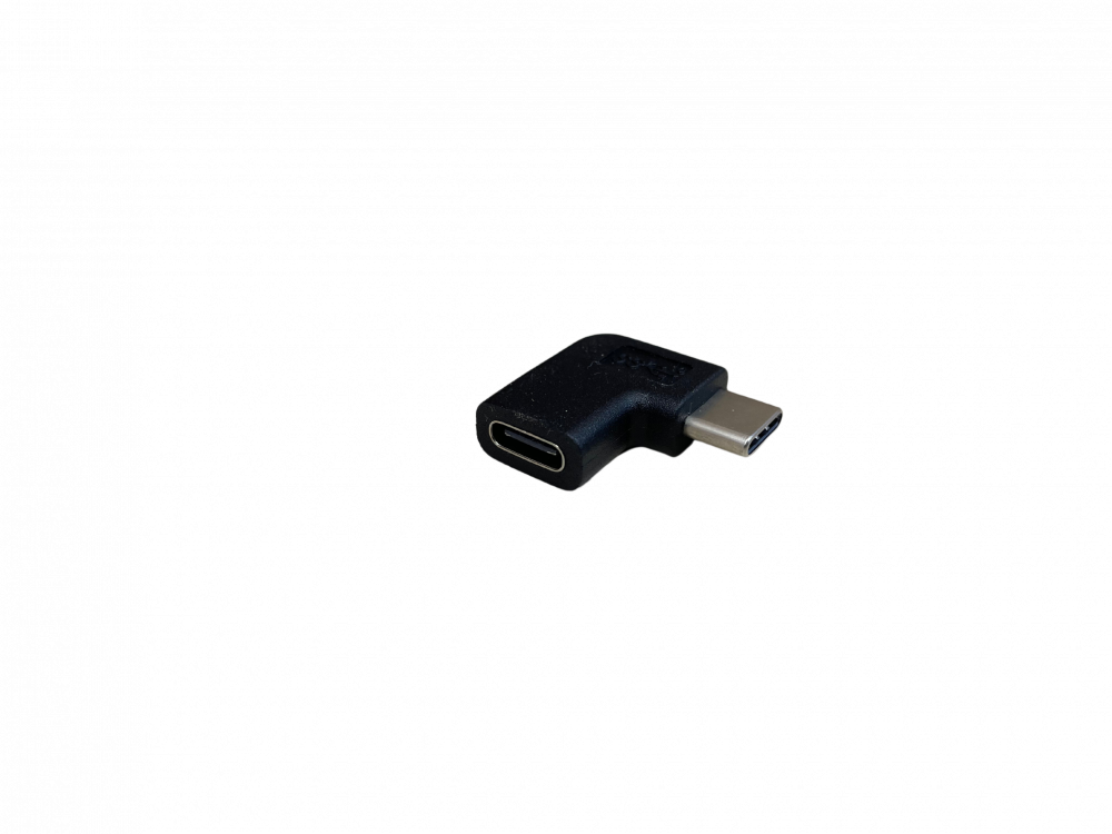 Zahnutá 90° redukce USB-C Male na USB-C Female