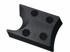 Underside of the tray with four hook-and-loop grip points