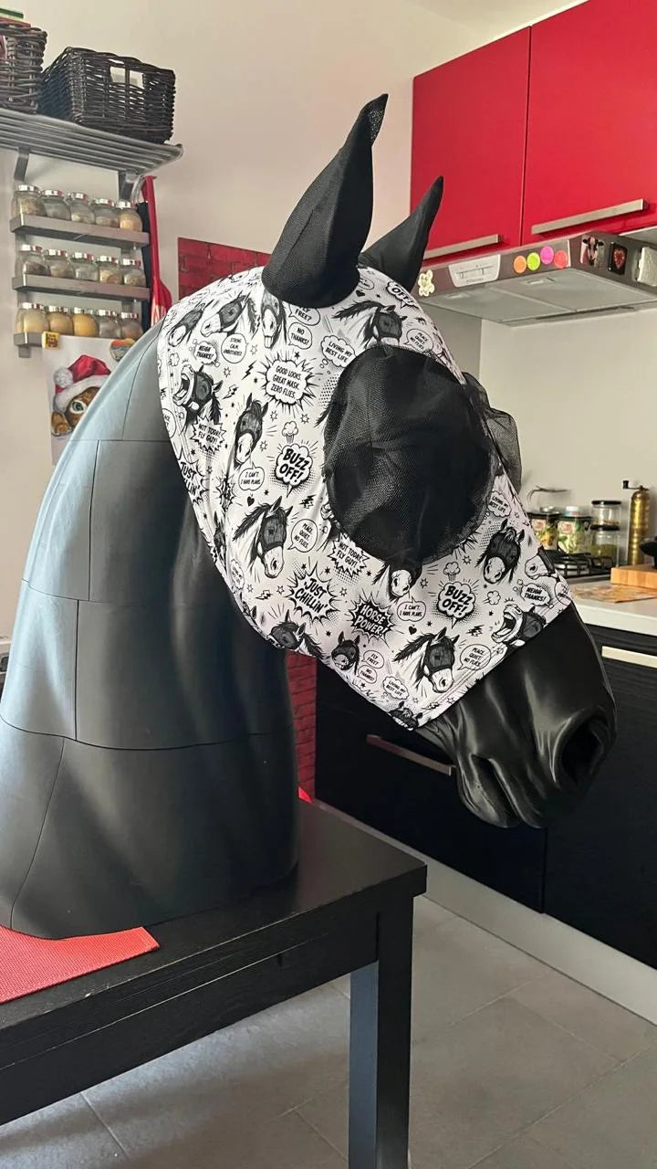 Sculpture with printed mask