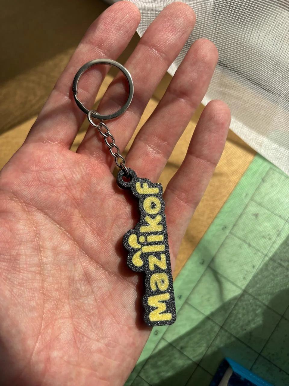 Personalised keyring