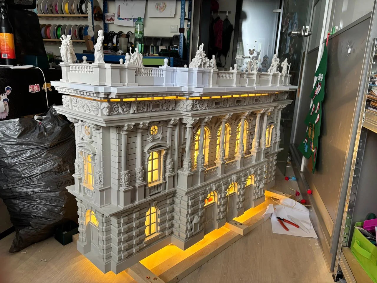 Illuminated architectural model